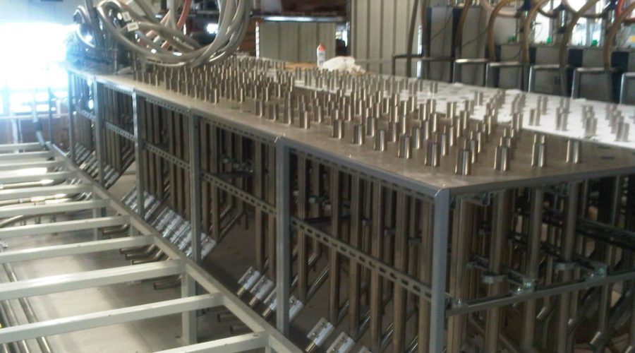 Grondstoftransport: omsteekstation granulaat toevoer Grondstoftransport: omsteekstation granulaat toevoer