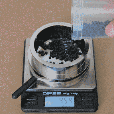 Stap_5_ toevoeging materialen voor weging Stap_5_ toevoeging materialen voor weging